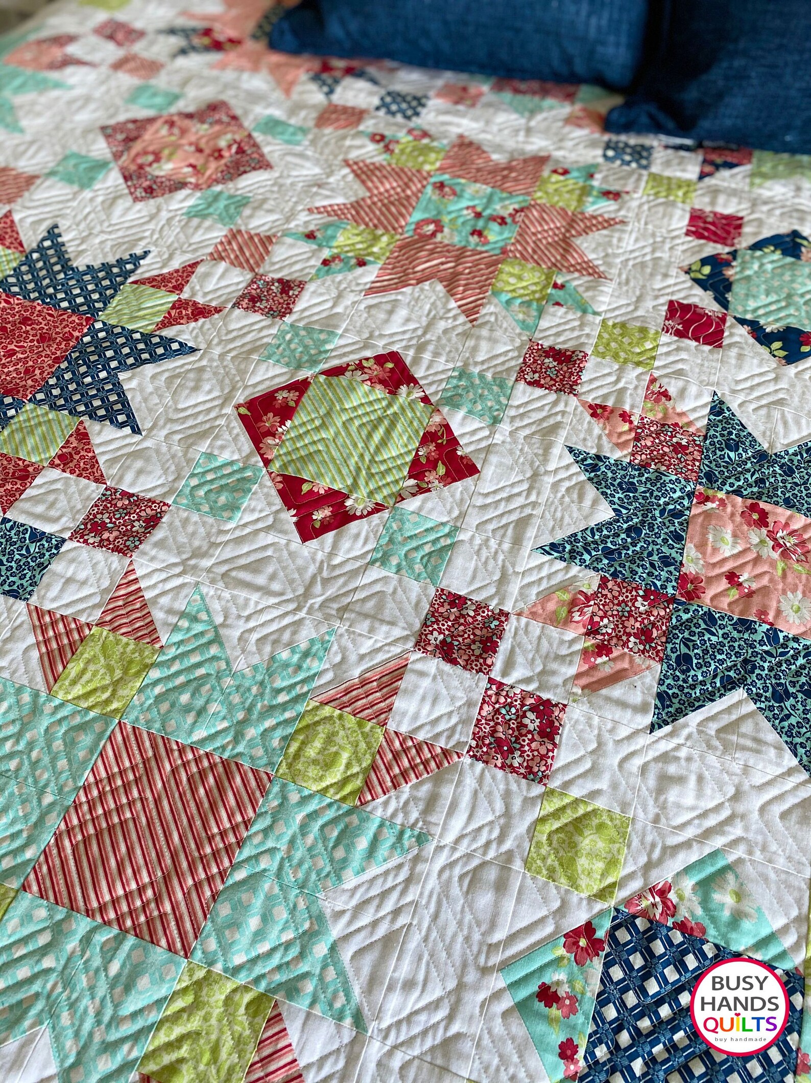 Summer on the Porch Quilt Pattern PRINTED 4 Sizes Throw Twin Etsy
