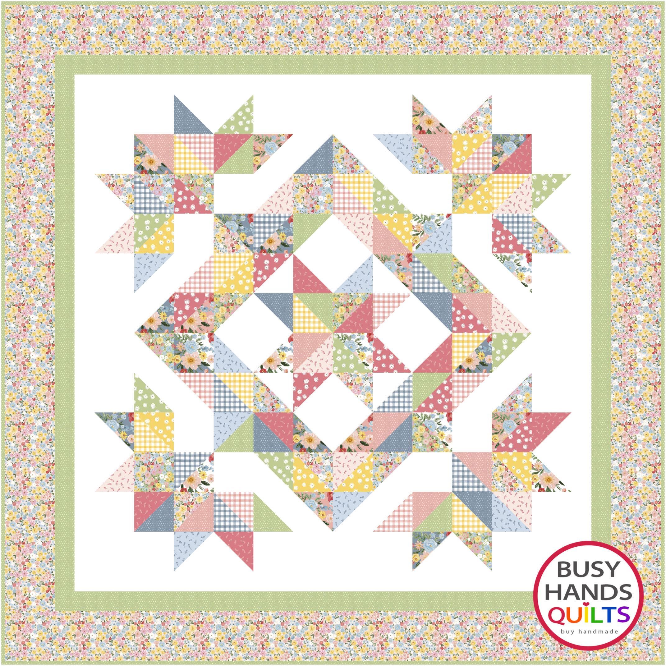 5 Sizes Whimsical Quilt Pattern PDF DIGITAL DOWNLOAD, Charms Squares ...