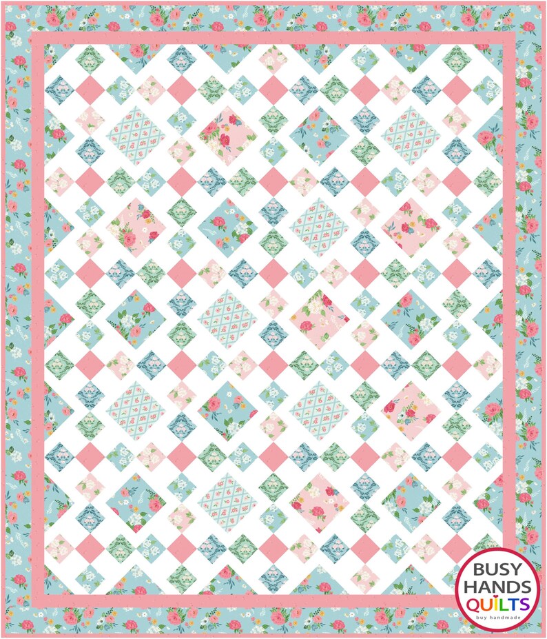 6 Sizes Granny's Square Patch Quilt Pattern, PDF DIGITAL DOWNLOAD, Baby ...