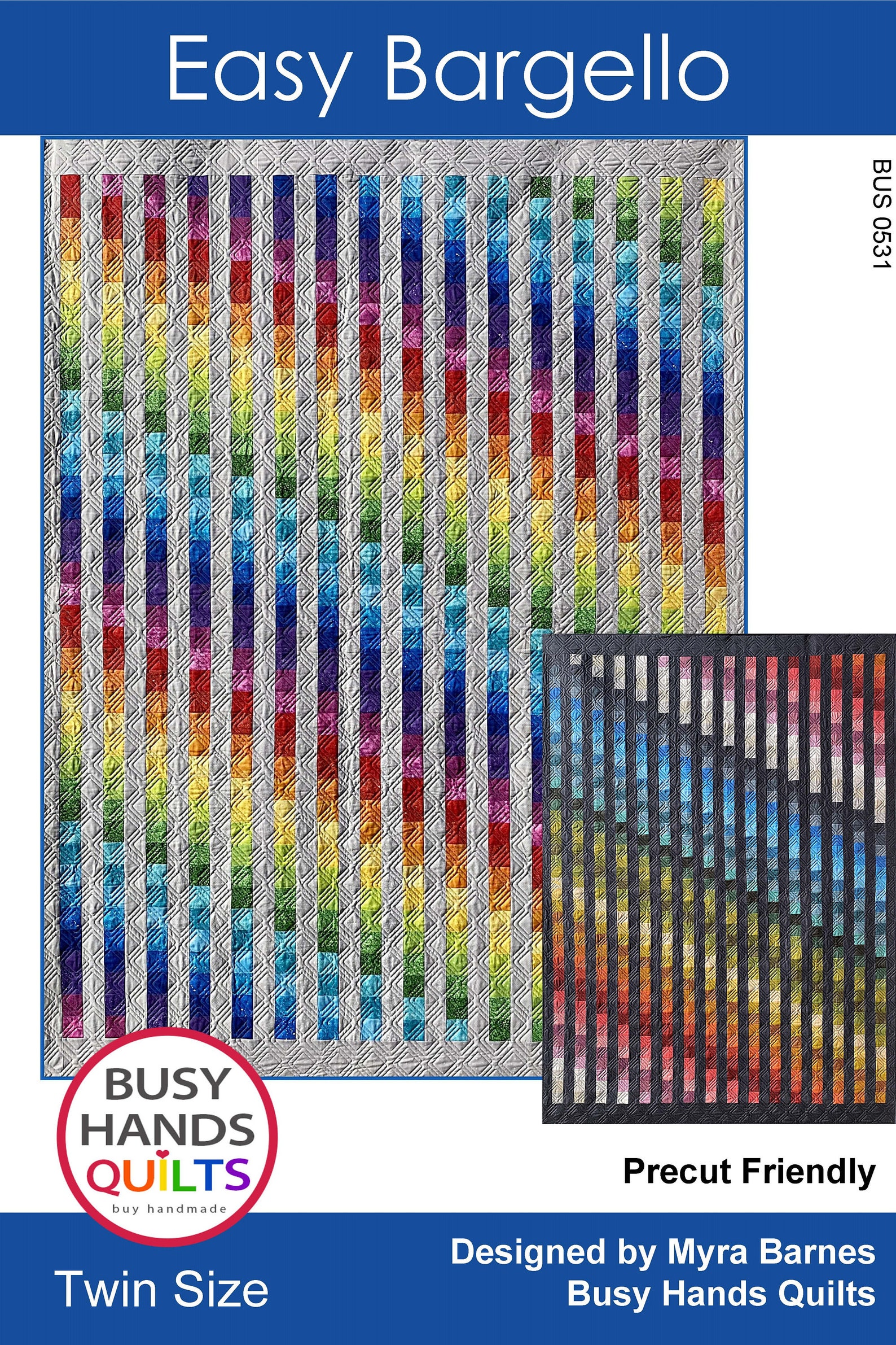 Easy Bargello Quilt Pattern PRINTED, Rainbow Ombre Jelly Roll Pattern ...