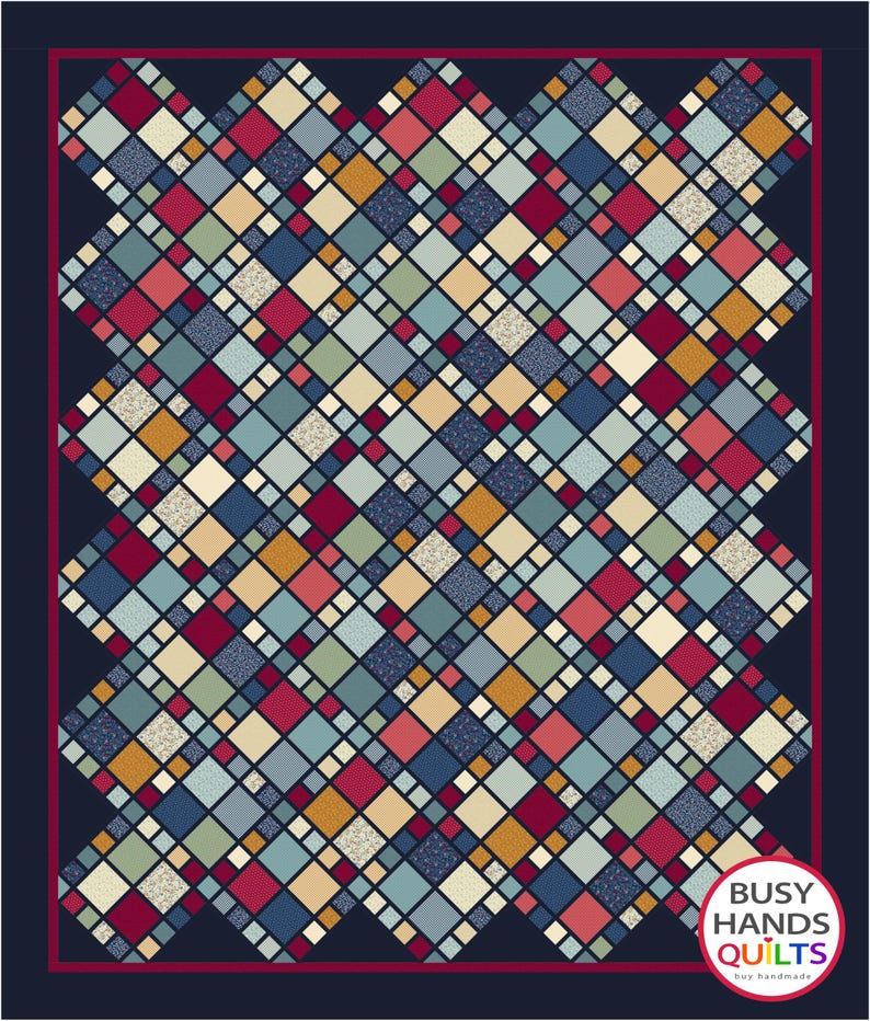 4 Sizes A Scrappy Life Quilt Pattern, PDF DIGITAL Download, Throw Twin ...