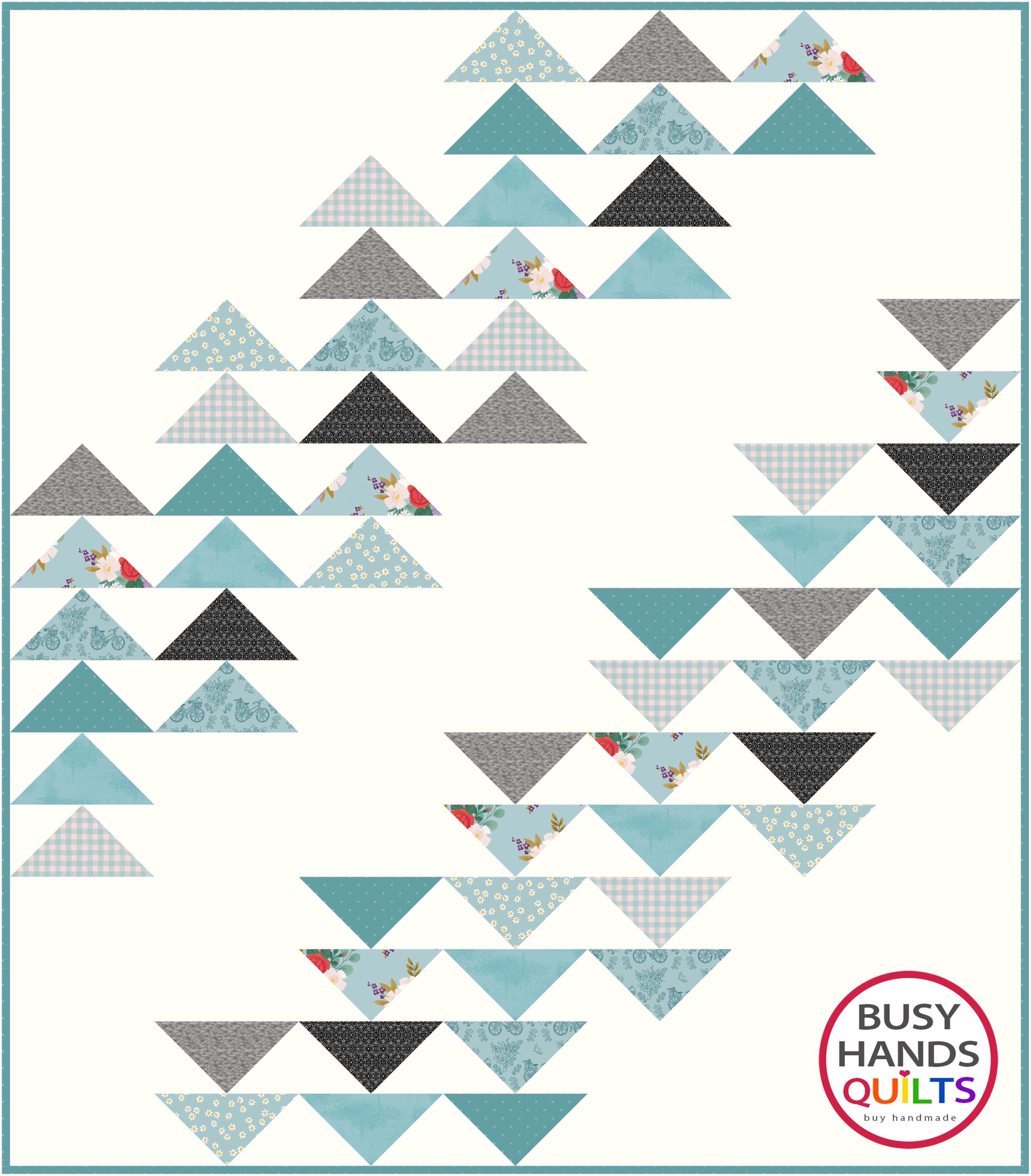 Formation Throw Quilt Pattern 5 Sizes Formation Quilt Pattern PDF DIGITAL DOWNLOAD, Baby Throw Twin ...