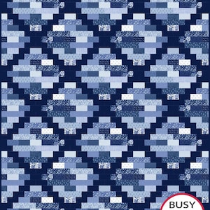 4 Sizes Hampton Court Quilt Pattern PRINTED, Throw Twin Queen King, Fat Quarter Quilt Patterns, Easy Quilt Patterns, Busy Hands Quilts image 7