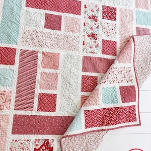 6 storlekar Blessings Quiltmönster PDF DIGITAL NEDLADDNING, Baby Throw Twin Queen King, Fat Quarter Friendly, Snabbt och enkelt, Busy Hands Quilts bild 5