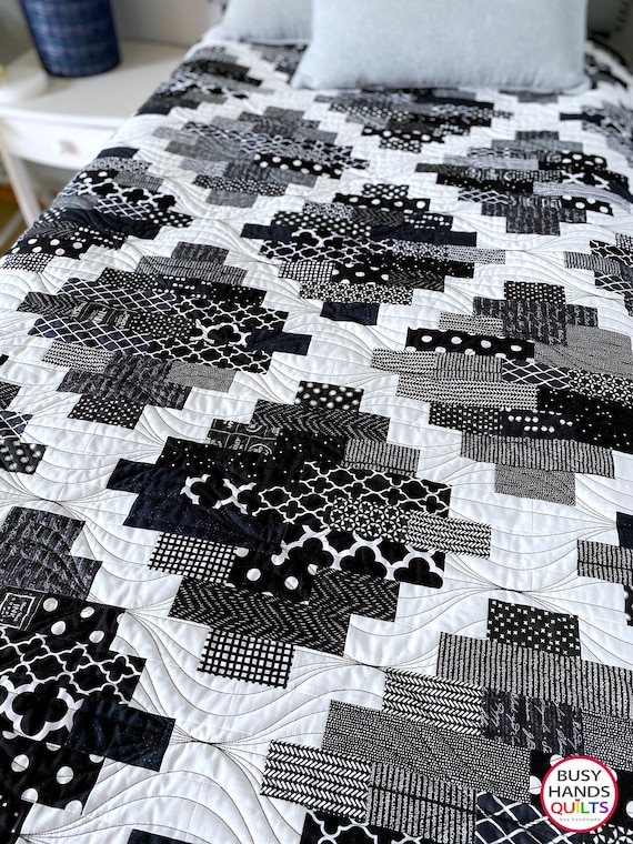 4 Sizes Hampton Court Quilt Pattern PRINTED Throw Twin Queen Etsy Canada