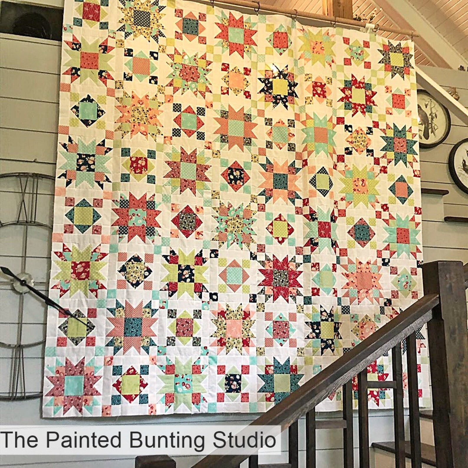 4 Sizes Summer on the Porch Quilt Pattern PRINTED Throw Twin Etsy