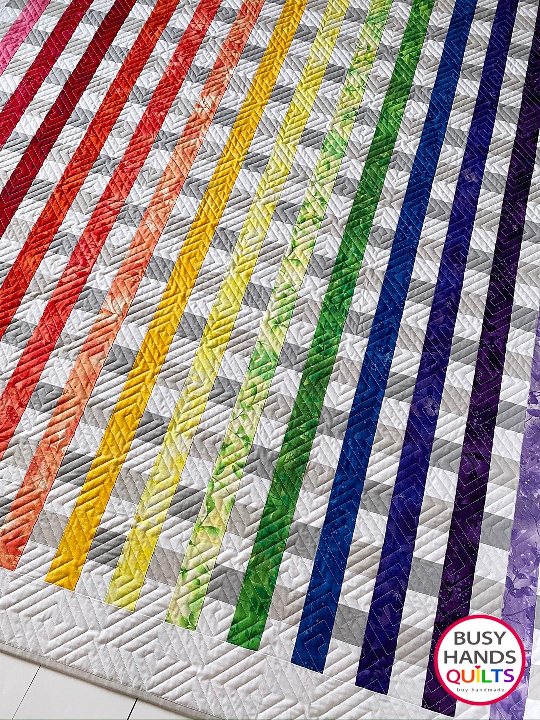 5 Sizes Woven Threads Quilt Pattern PRINTED Baby Throw Twin Etsy