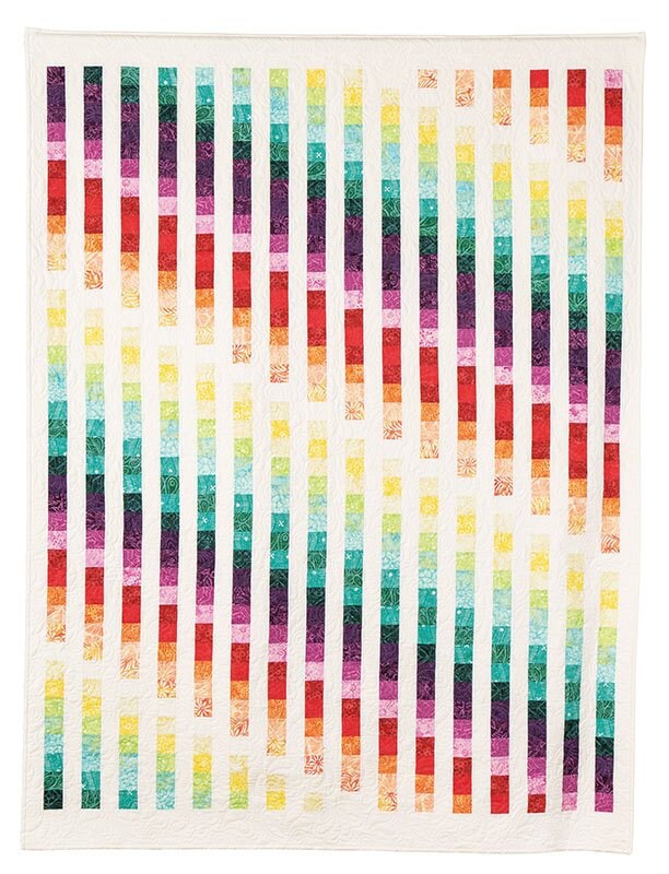 Easy Bargello Quilt Pattern PDF DIGITAL DOWNLOAD, Rainbow Ombre Jelly ...