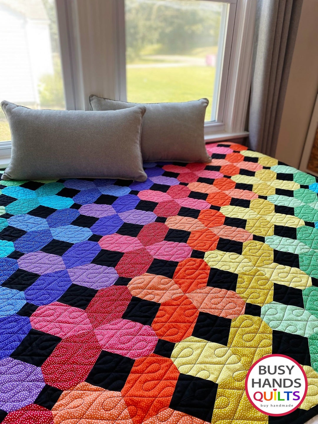 8 Sizes Glimmer Quilt Pattern PRINTED, Easy and Quick, 8 Sizes Baby to
