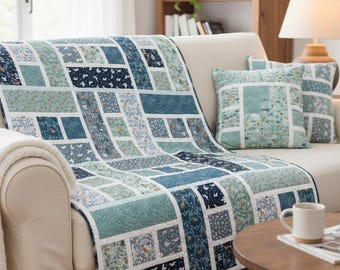 6 Sizes Blessings Quilt Pattern PDF DIGITAL DOWNLOAD, Baby Throw Twin Queen King, Fat Quarter Friendly, Quick and Easy, Busy Hands Quilts
