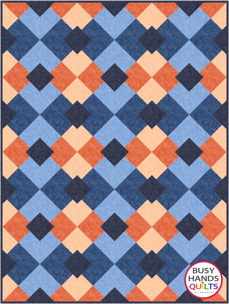5 Sizes Precious Plaid Quilt Pattern PDF DIGITAL DOWNLOAD, Baby Throw ...