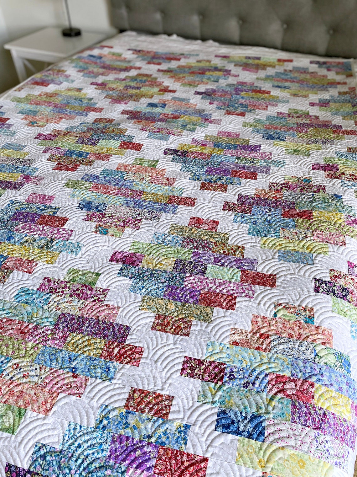 4 Sizes Hampton Court Quilt Pattern PRINTED Throw Twin Queen Etsy