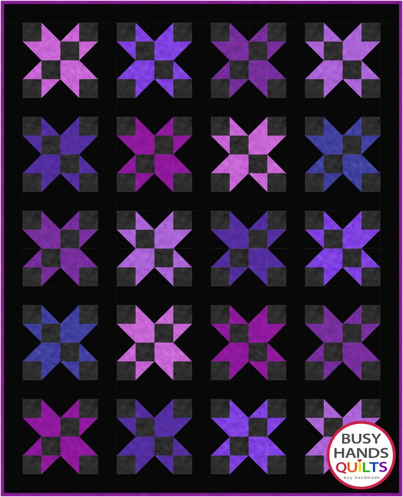 6 Sizes Jacks Quilt Pattern PDF DIGITAL DOWNLOAD, Fqs, Star Quilt ...