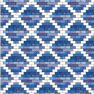 4 Sizes Hampton Court Quilt Pattern PRINTED, Throw Twin Queen King, Fat Quarter Quilt Patterns, Easy Quilt Patterns, Busy Hands Quilts image 6