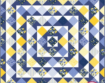 5 Sizes Skip to My Lou Quilt Pattern PRINTED, Baby Throw Twin Queen King, Charm Squares Layer Cakes, Baby Quilt Patterns, Busy Hands Quilts