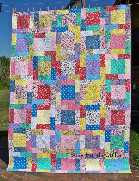 Rosewood Lane Quilt Pattern Pdf In 5 Sizes From Baby To Etsy
