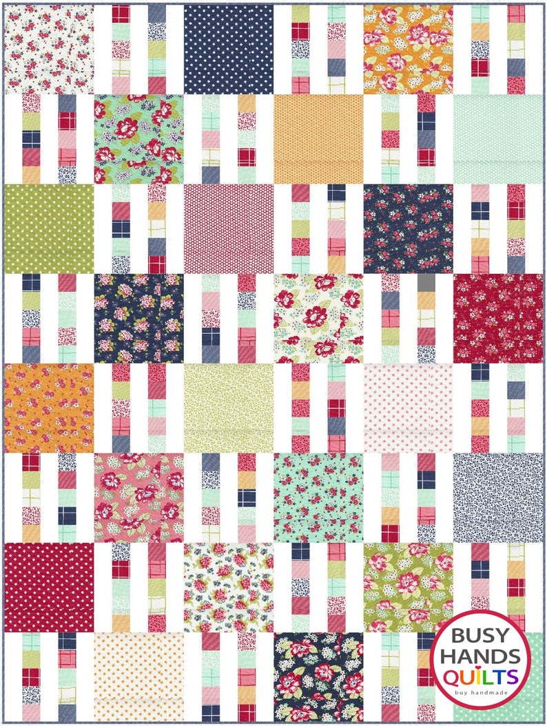 7 Sizes Picket Fence Quilt Pattern PRINTED Easy and Quick 7 - Etsy UK