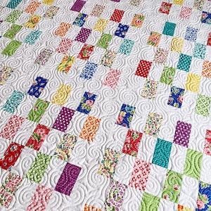 4 Sizes Gridwork Quilt Pattern PRINTED, Lap Throw Queen King, Jelly Roll Patterns, Easy Quilt Patterns, Busy Hands Quilts