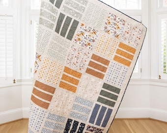 6 Sizes Nautical News Quilt Pattern PRINTED, Baby Lap Throw Twin Queen King, Layer Cake Patterns, Baby Quilt Patterns, Busy Hands Quilts