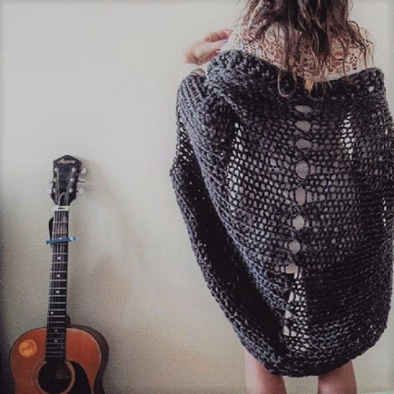 chunky knit shrug