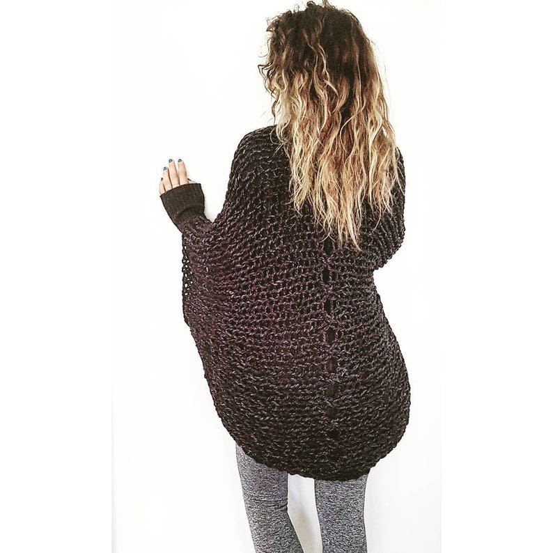Oversized Shrug Knitted Shrug Chunky Knit Top Knit Etsy