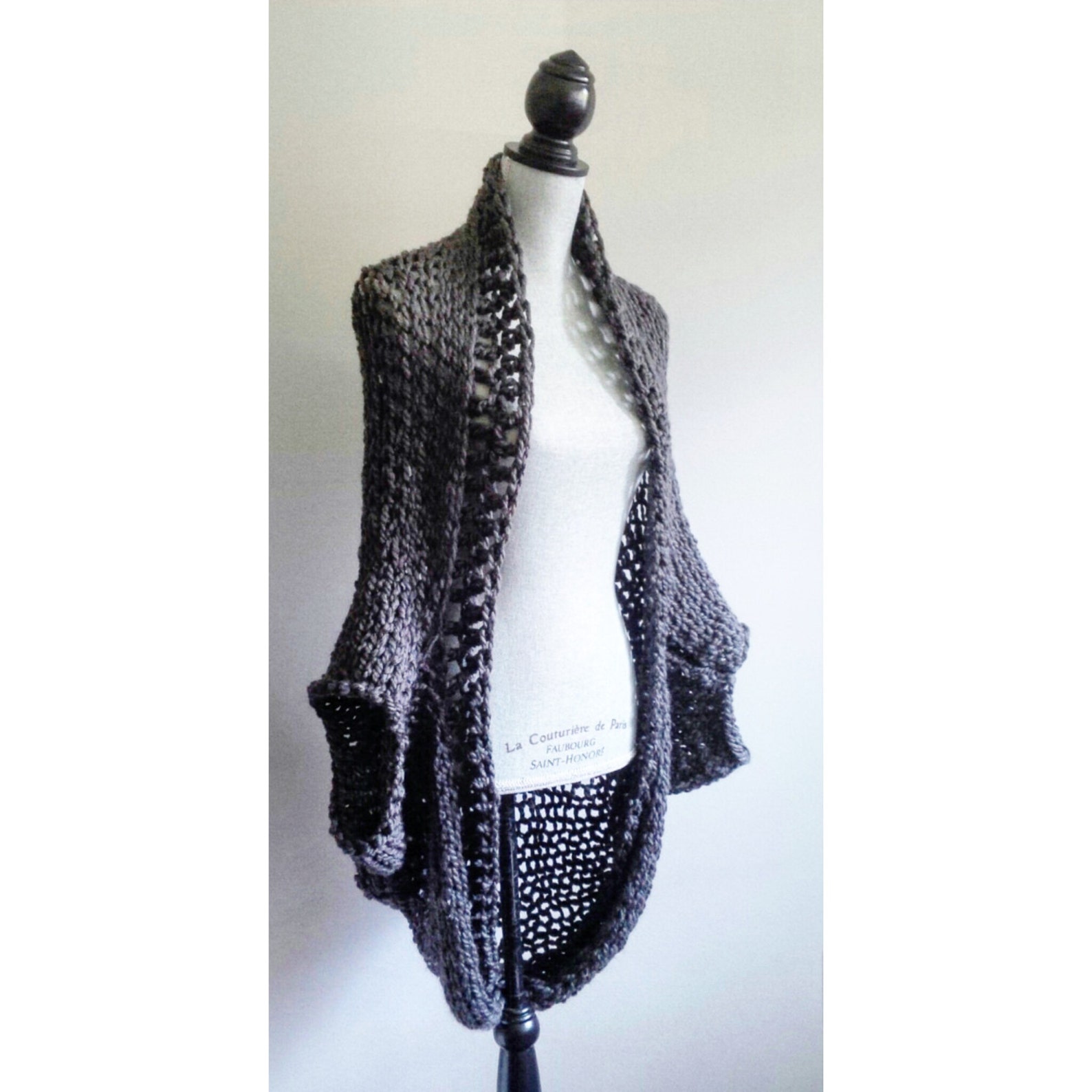 Oversized Shrug Knitted Shrug Chunky Knit Top Knit Etsy Australia