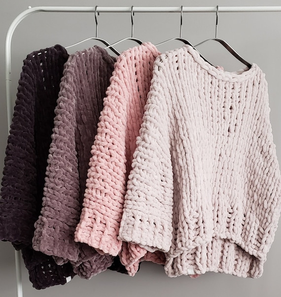 Velvet Big Little Crop Big Sweater Knitted Oversized Sweater Knit Crop Top Airy Knitted Shrug Bulky Knit Sweater Knitted Sweater Etsy
