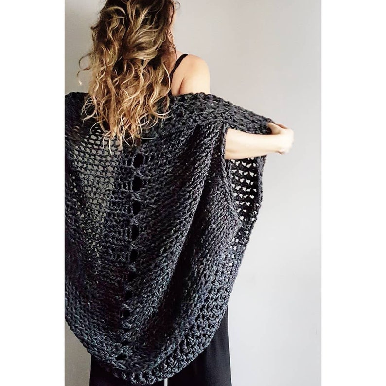 Oversized Shrug Knitted Shrug Chunky Knit Top Knit Etsy UK