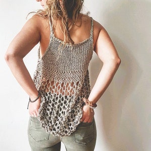 Knit Pattern for the Rustik Lace Tank Top - Easy Knitting Pattern,  Tank Top Pattern, DIY Tank Top Pattern, Knit Pattern