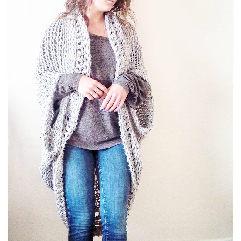 chunky knit shrug