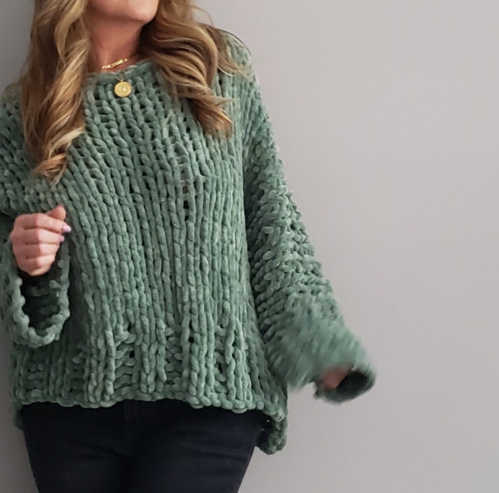 Green velvet sweater online