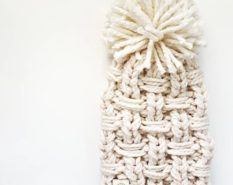 Coocoocachoo Beanie Strickmuster - Mütze Strickmuster, Grobstrick Mütze Strickmuster, einfache Strickanleitung, Mütze Strickmuster