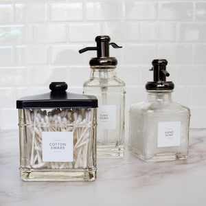 Minimalist Modern Kitchen, Bath, and Utility Labels • Waterproof and Oil Resistant • Organize Your Home