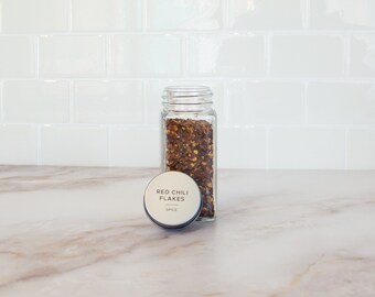 Clear Minimalist Modern Spice Label •  Pantry Organization • Multiple Sizes