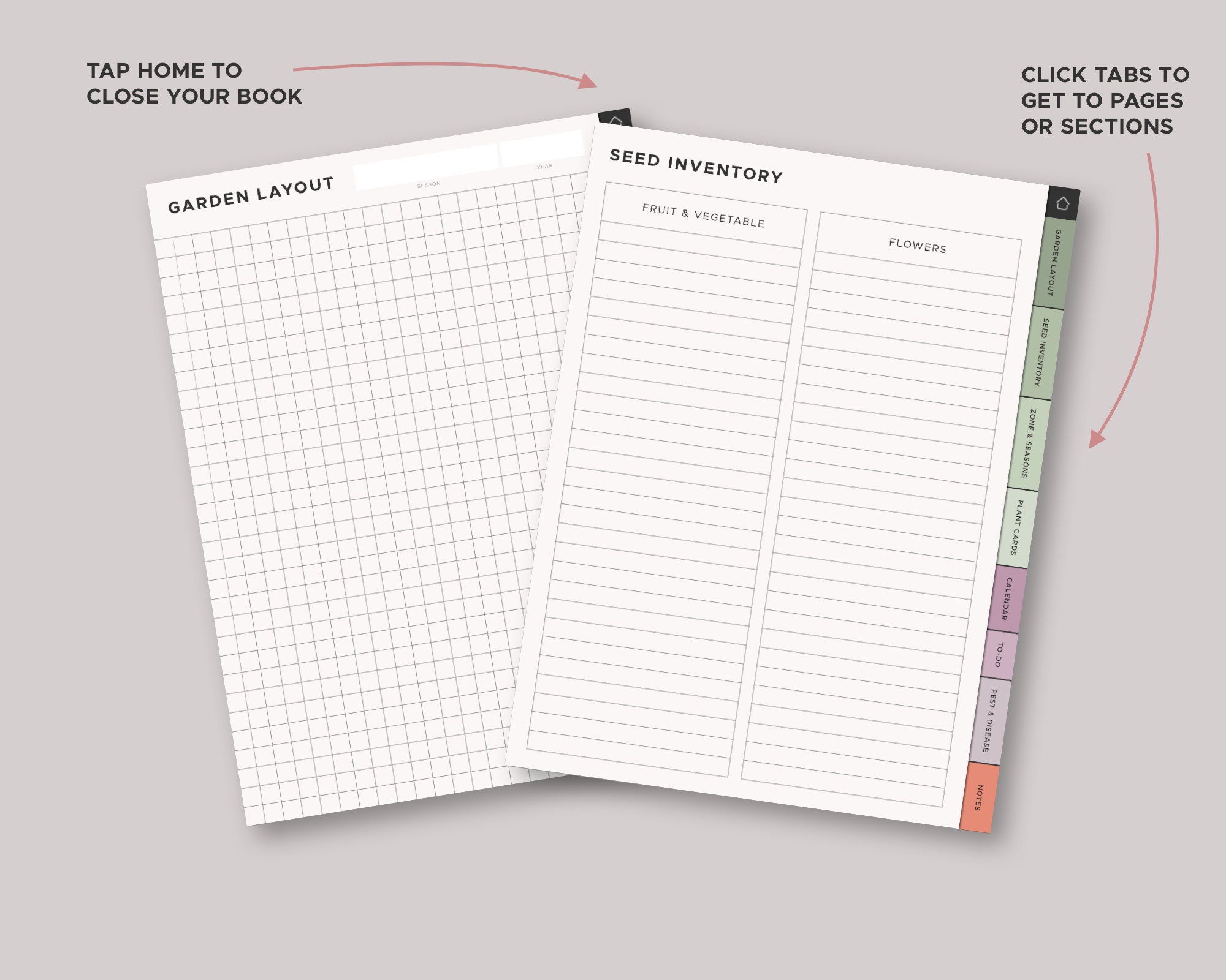 Digital Garden Journal Garden & Yard Planning Notebook for Etsy