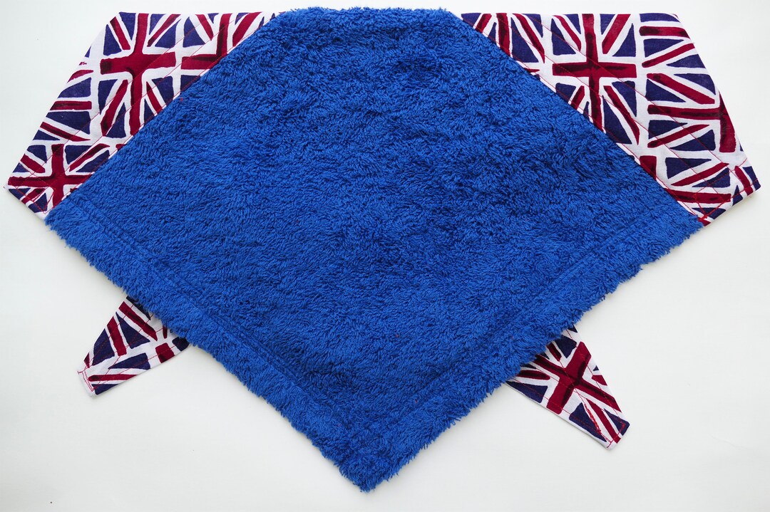 Union Jack Dog Bib / Dog Drool Bib / Newfie Bib / Terry Etsy