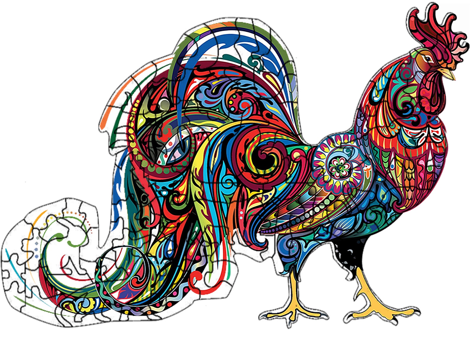 Wooden Jigsaw Puzzles for adults Wood Puzzle Rooster Chicken Etsy Wooden Jigsaw Puzzles for adults Wood Puzzle Rooster Chicken Etsy