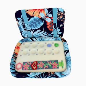 Bead Tray With Lid, Magnetized Letters, & Deep Wells, Made to Order For Jewelry Makers | 9x12"