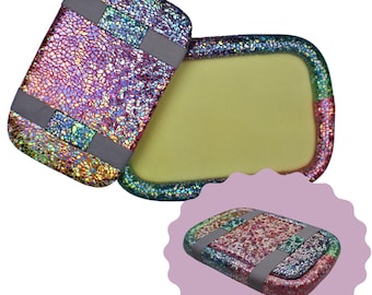 Pärlbräda för smyckestillverkning med överdrag för personer som pärlar smycken - 18 x 25 cm