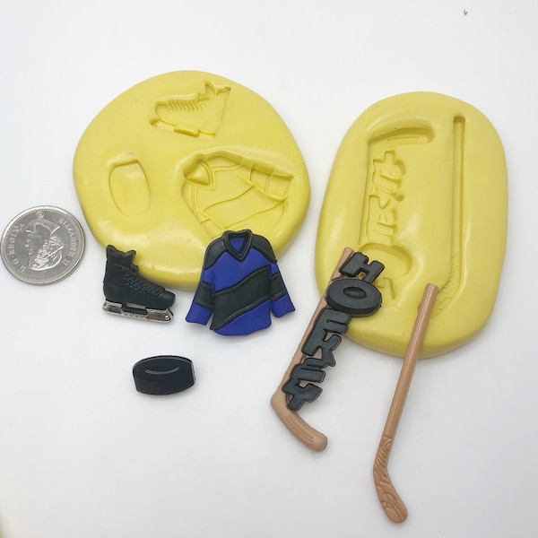 Hockey Jersey Skate Stick puck Set Silicone