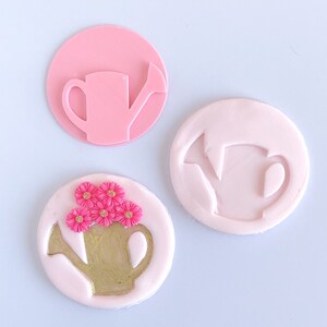 Watering Can Fondant /Cookie Embosser Stamp