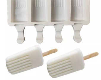 Mini cakesicle with ridge silicone mold