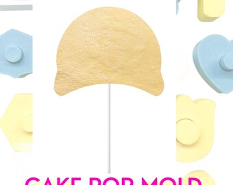 Front view Baseball Cap Hat sports  Cake Pop Mold