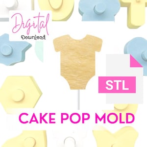 Baby Strampelanzug Body Cake Pop Mould STL-DATEI