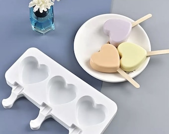 Mini Heart Popsicle/ Cakesicle Silicone mold