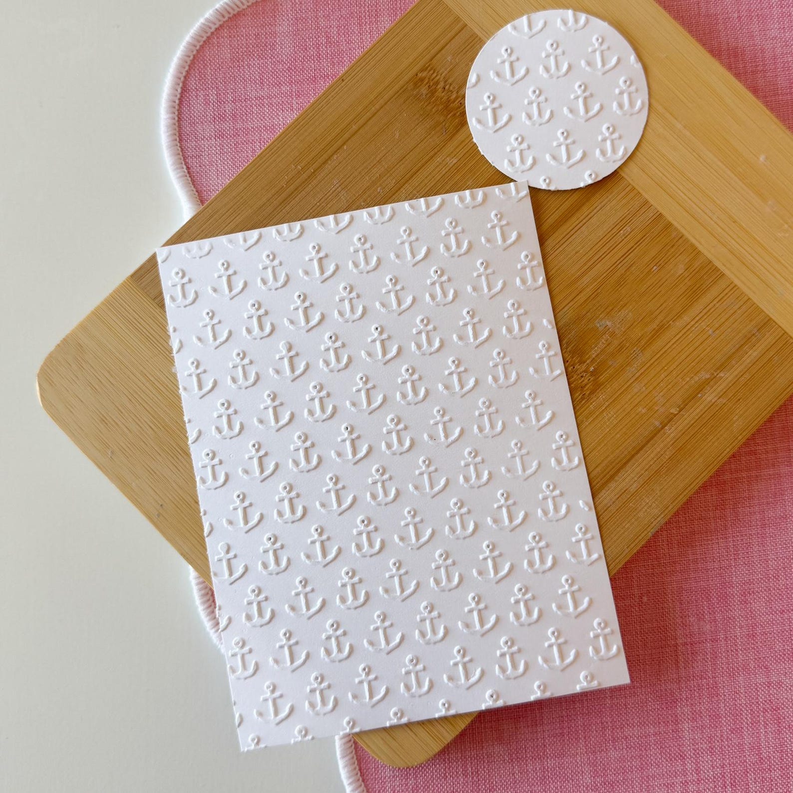 Oreo Embossment Texture Parchment Anchor for Embossing 2
