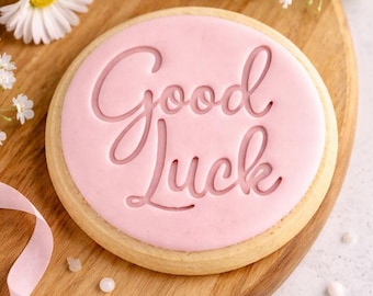 Good luck Fondant Cupcake or Cookie Embosser Stamp