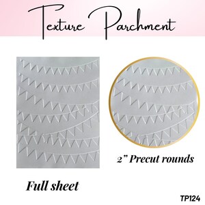 Bunting Flag   Textured Parchment for embossing