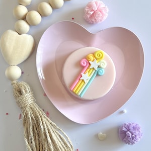Rainbow Swirls and Stars Silicone Molds