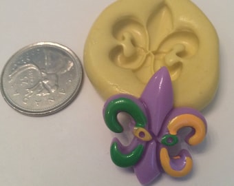 Mardi Gras Fleur De Lis Silicone Mold
